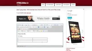 Free Browser Based WYSIWYG HTML Editor For Marketers
