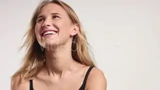 Beautiful Blonde in Black Camisole Video | Stock Footage - Videohive