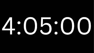 4 Hour 5 Minute Timer with Alarm ⏰ 245 Minute Countdown Timer
