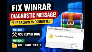 How To Fix WinRaR Diagnostic Messages 2026 ( WinRaR Diagnostic Message FIX )