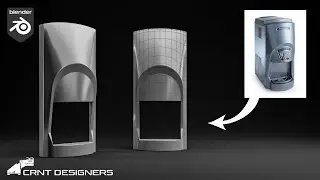 NH29 _ how to model front panel of this ice dispenser machine _ blender modeling