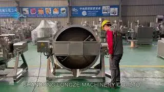Industrial Cooking Pot with Mixer Gas Fire Jacketed Kettle#jacketkettle#cookingkettle#shorts