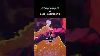 Dragonship vs Big Fire Dragon #gamedev #unrealengine5 #gamedevelopment #artist #fypシ