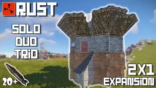 RUST - Durable and Low-Upkeep 2x1 Expansion (No Bunker)