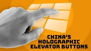 The contactless elevator with holographic buttons