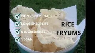 Homemade Crispy Rice Fryums Recipe | Akki Sandige | ಅಕ್ಕಿ ಸಂಡಿಗೆ | Arisi Vadam | Simple Savory Snack