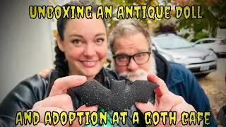 Haunted Doll Adoption at a Goth Cafe and a Creepy Doll Unboxing