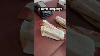 🆘 Burrito emergency! Gas station burrito no microwave 🤷‍♂️ 