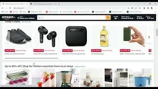 Today's deals section amazon clone website using html css and javascript