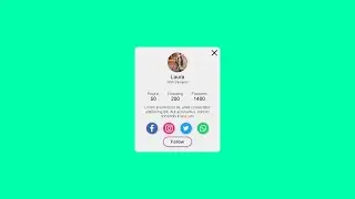 Make Simple Profile Using CSS Only