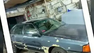 Ауди 100с3.восстановление,подготовка под окрас,покраска акрилом.задняя губа Ауди 100 с3 из жести