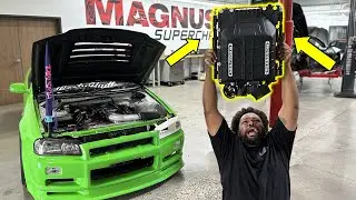 Gary Built his own Supercharger for his LS R34 Skyline!?