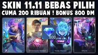 DI JAMIN DAPET SKIN 11.11 BEBAS PILIH DAN 800 DIAMOND CUMA 200 RIBUAN ! TIPS HEMAT SKIN NOLAN 11.11