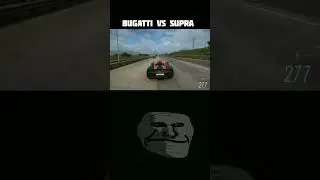BUGATTI vs SUPRA supra ☠️❔#shortsfeed #trending