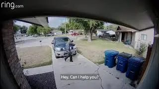 Burglar Shows up with a Lock Cutter - The Ring Video Doorbell