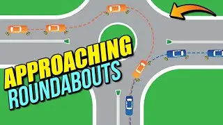 Approaching A Roundabout Driving