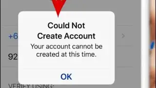 How To Fix Could Not Create Account Hindi | Your account cannot be credited at this time | apple id