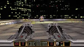 Duke Nukem 3D: 20th Anniversary World Tour- Shrapnel City Boss Fight Cycloid Emperor (Let's Rock)