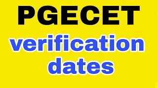 ts pgecet 2021 counselling dates | certificate verification dates