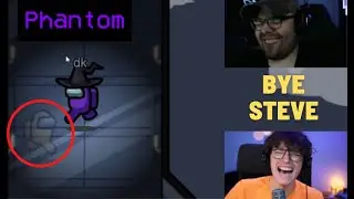 Dk kills Phantom Steve !! 😂😂😂 Funny Moments !!  @Among Us Shorts !!