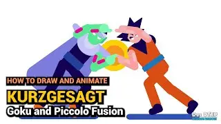 KURZGESAGT Goku and Piccolo Fusion - How to Draw and Animate Kurzgesagt Animation