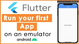 create and run your first flutter application for android  | Flutter for beginners