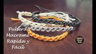 DIY TUTORIAL MACRAME BRACELET VERY EASY con Subtítulos en Inglés