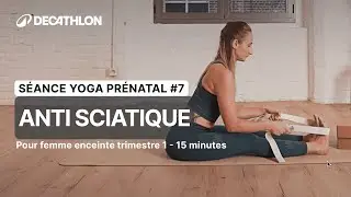 YOGA PRÉNATAL #7 - ANTI SCIATIQUE spécial femme enceinte (trimestre 1) | 15 MINUTES