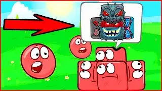 Прохождение красного шарика red ball 4 мрачная фабрика мультик для детей 2 часть