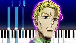 Yoshikage Kira's Theme - JoJo' s Bizarre Adventure (Piano Tutorial)