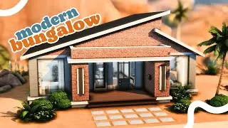 Modern Bungalow - The Sims 4 Speed Build (No CC)