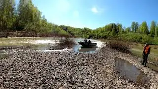 Tundraboat 450 езда по камням, hdpe boat