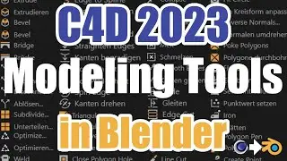 Alle Cinema4D 2023 Modeling Tools in Blender