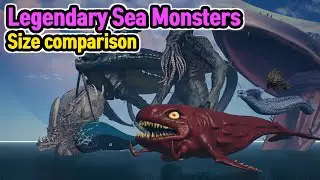 Legendary Sea Monsters Size Comparison