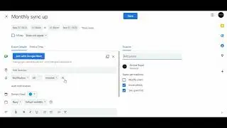 Creating an event in Google Calendar