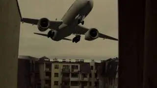Boeing 777 crashes into a building during landing - CGI