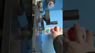 YS-4000 wider printed or woven fabric label automatic cutting and folding machine end fold