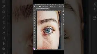 Changing Eye Color easy method  - photoshop #shorts