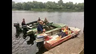 Водномоторный фильм Сплав По Низовью Днепра. Красоты, плавни, гроза, сильный ветер.