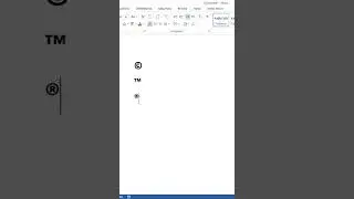 Copyright Trademark Registered Symbol Easy To Insert in Word