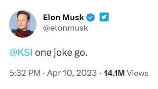 KSI got Roasted By Elon Musk