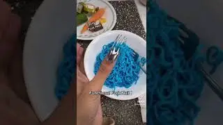 The Functional Fork Nail🍴Does it work? Let's try it out with some Blue Noodles 🍜 YUM 