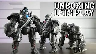 UNBOXING & LETS PLAY! -  OPTIMUS PRIMAL - Ultimate Transformers Animatronic Robot!
