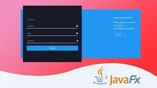 JavaFX Animated Login and Signup Form -  Step by Step Full Tutorial 2020