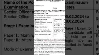 CSIR CASE 2023 / Exam Date / Section Officer / Asst.Section Officer