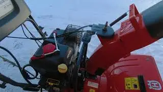 снегоуборочная машина хускварна е261 после снежной зимы