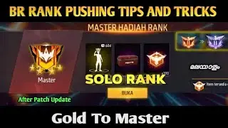 Free Fire Br Rank Pushing Tips And Trick Malayalam || After Patch Update Malayalam || Gwmbro