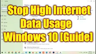How to Stop High Internet Data Usage Windows 10 [Guide] 2024