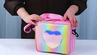 Bolsa Del Almuerzo Niños Lonchera Termica Arco Iris Portátil