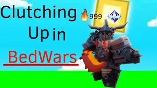 Clutching up in Roblox Bedwars (So Close)